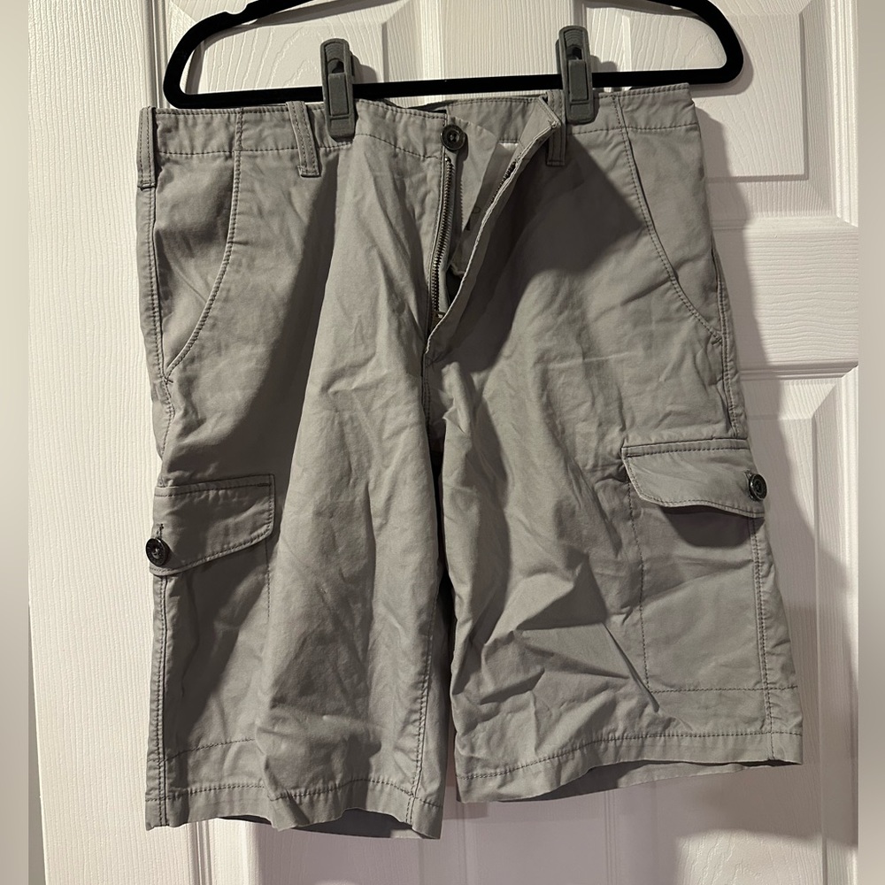 Express Men's Gray Cotton Shorts Size 32